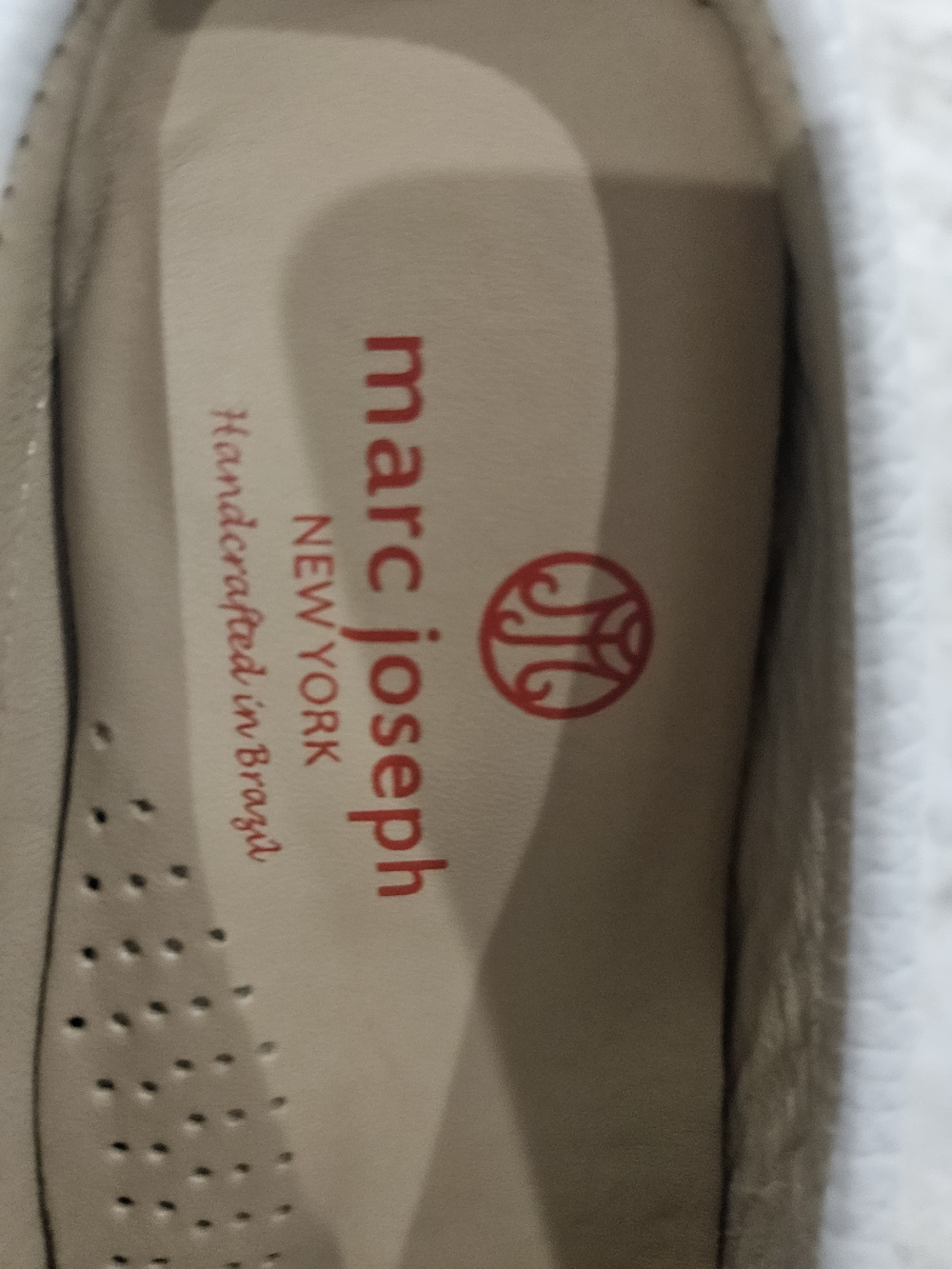 Marc Joseph White Leather Slip-On Driving Loafer - Picture 4 of 5